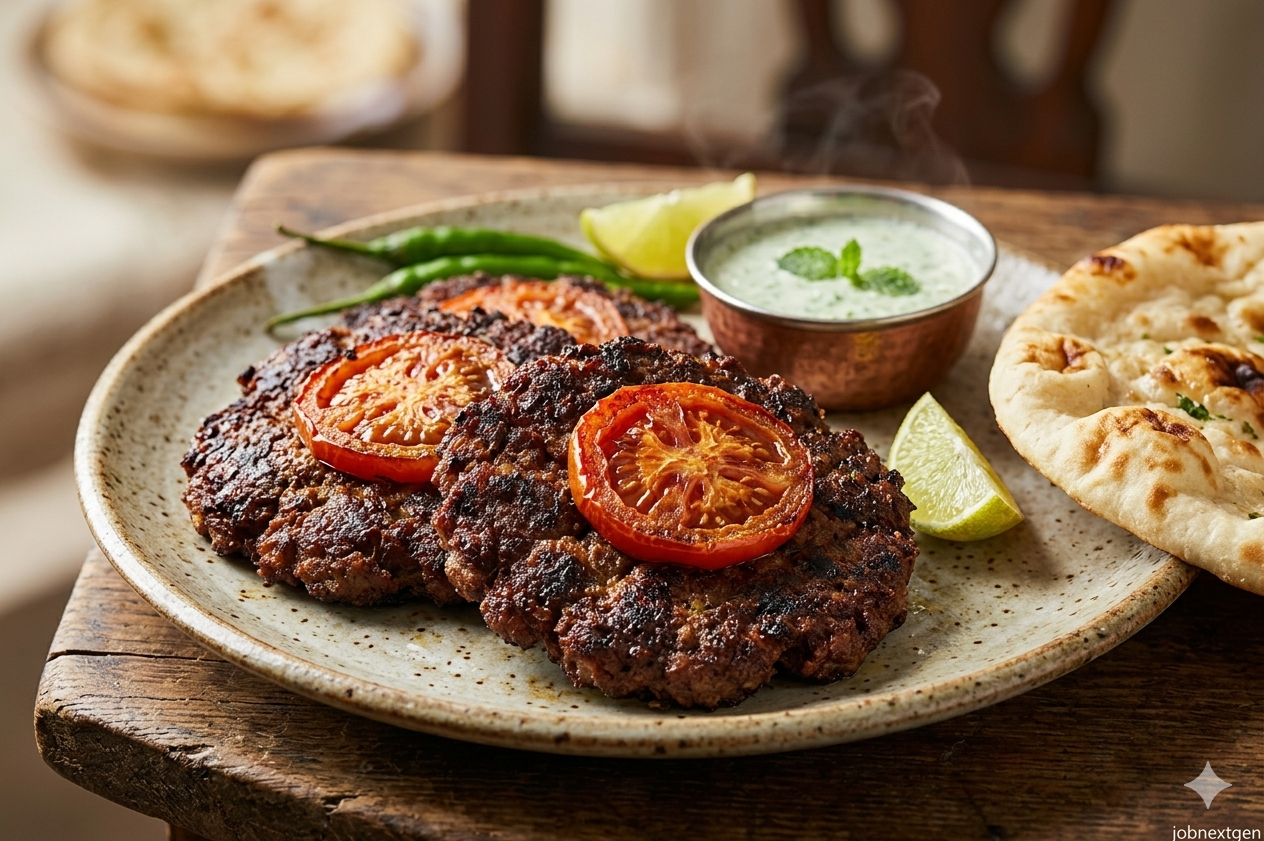 Authentic Peshawari Chapli Kabab: The Ultimate Pashtun Delight