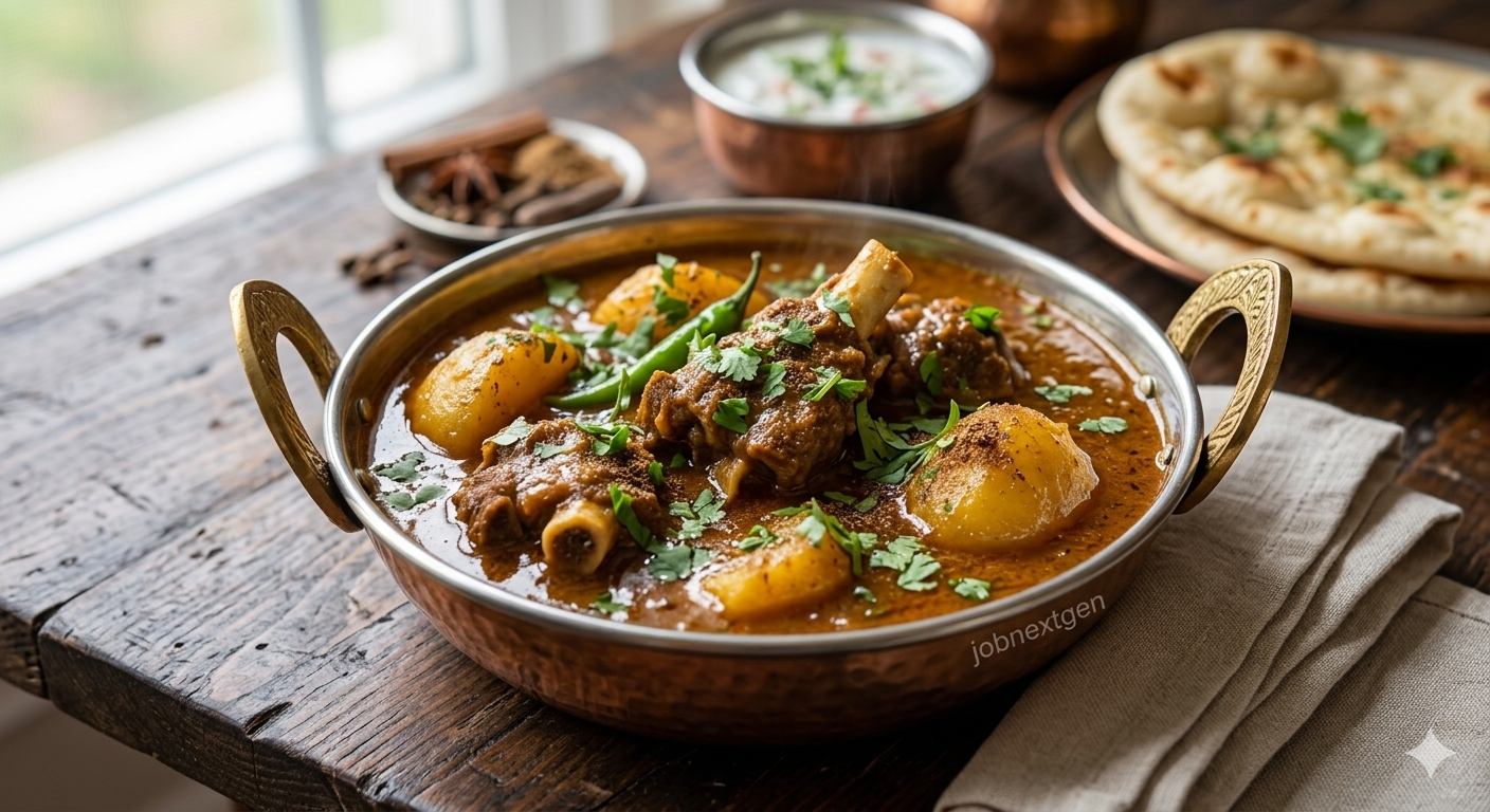 Classic Pakistani Aloo Gosht: Hearty Meat and Potato Stew
